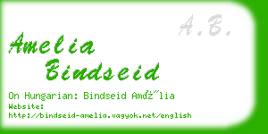 amelia bindseid business card